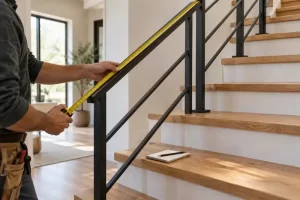 merdiven korkuluğu ölçü alımı